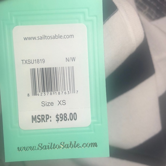 NWT Sail To Sable fringed sleeveless top XS - Picture 5 of 6